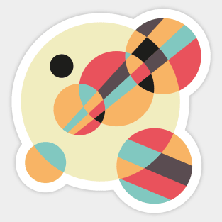 Abstract Circles Sticker